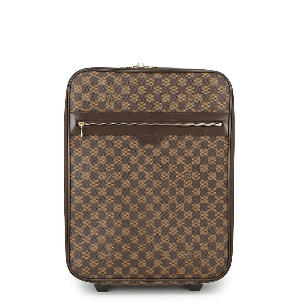 Louis Vuitton Damier Ebene Brown Pegase Carry on Suitcase Travel Bag